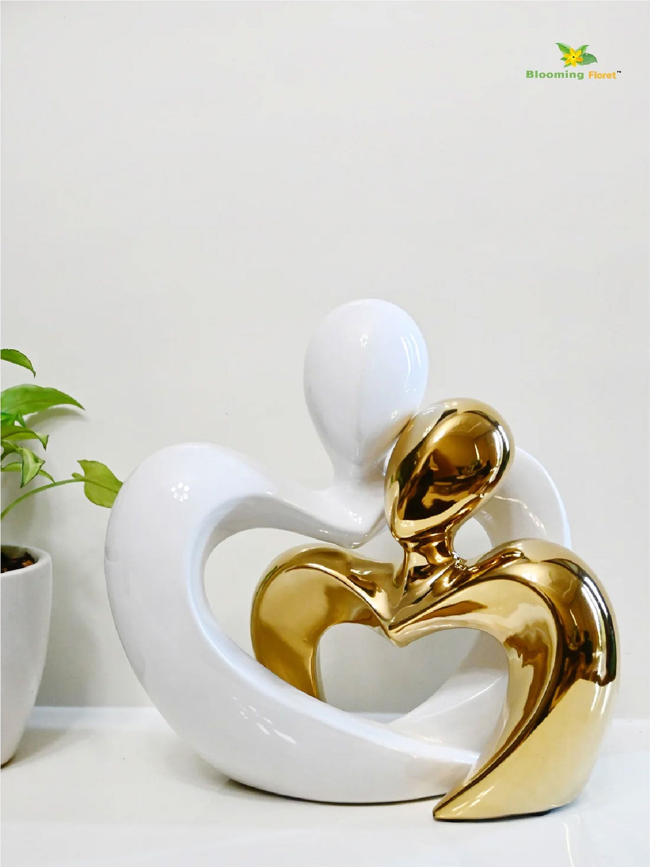 Romantic Heart Lover Sculpture
