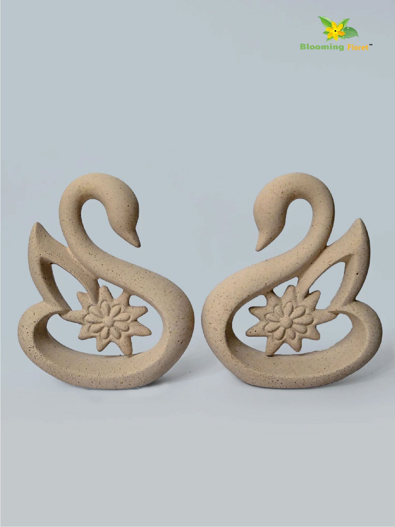 Premium Ceramic Swan Duo