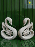 Premium Ceramic Swan Duo