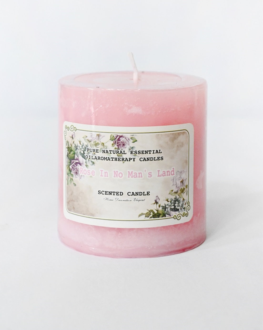 Rose-Men's Scented Pillar Candle-Set of 2 Pcs