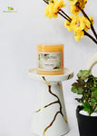 Lime Basil and Citrus Scented Pillar Candle-Set of 2 Pcs