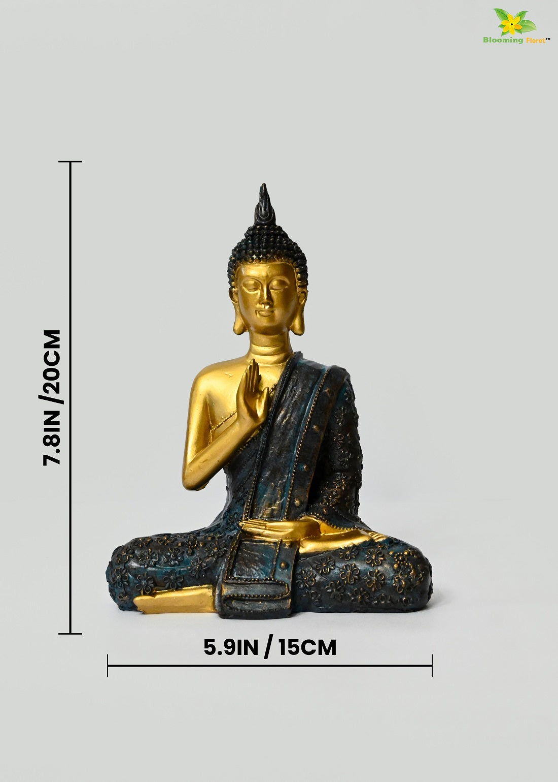 Zen Buddha Statue Design - Pose 2