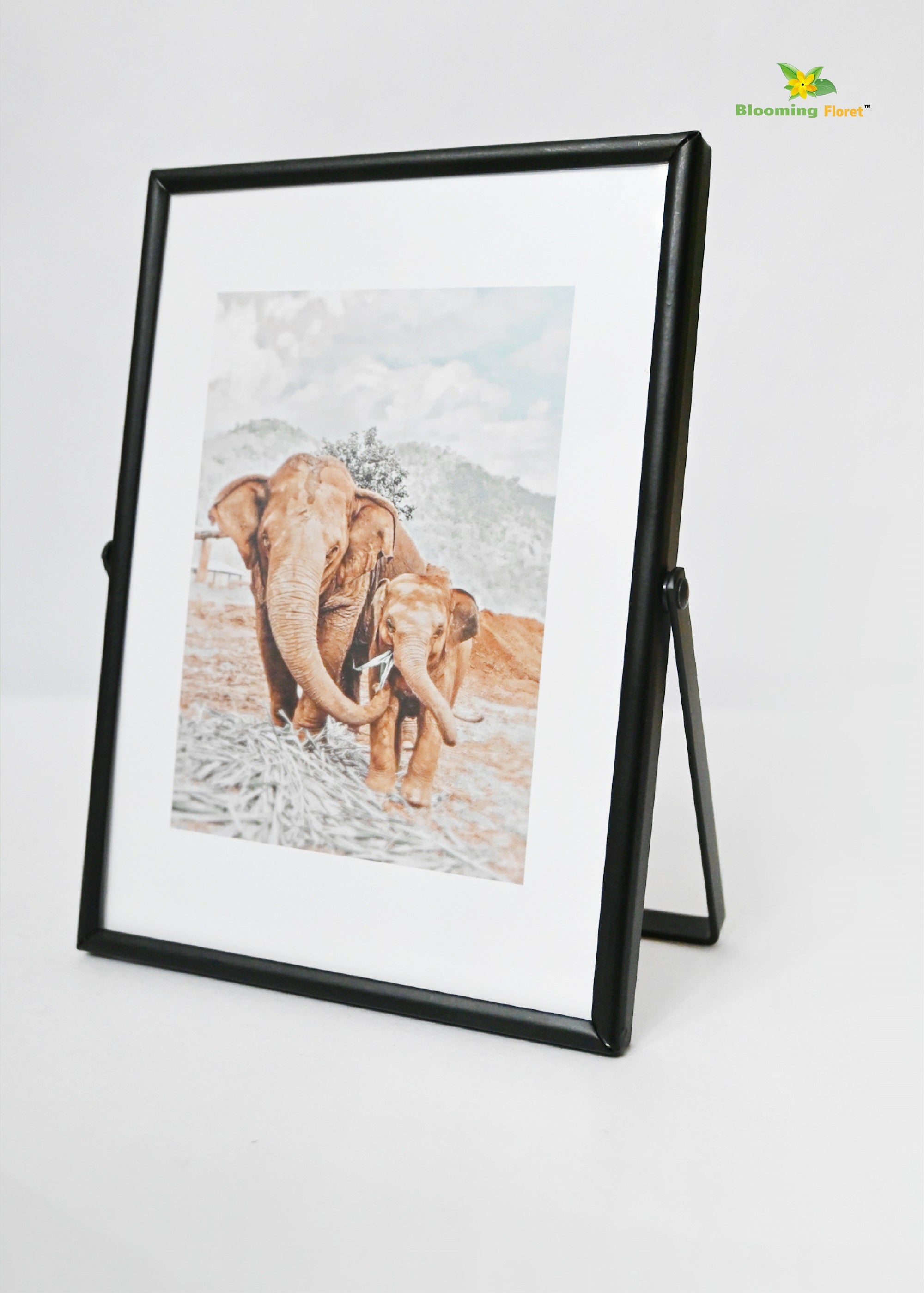 Elephant Metal Photo Frame (13 x 18cm)