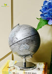 Globe on Metal Stand - Sliver