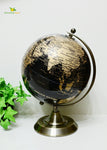 Globe on Metal Stand - Golden