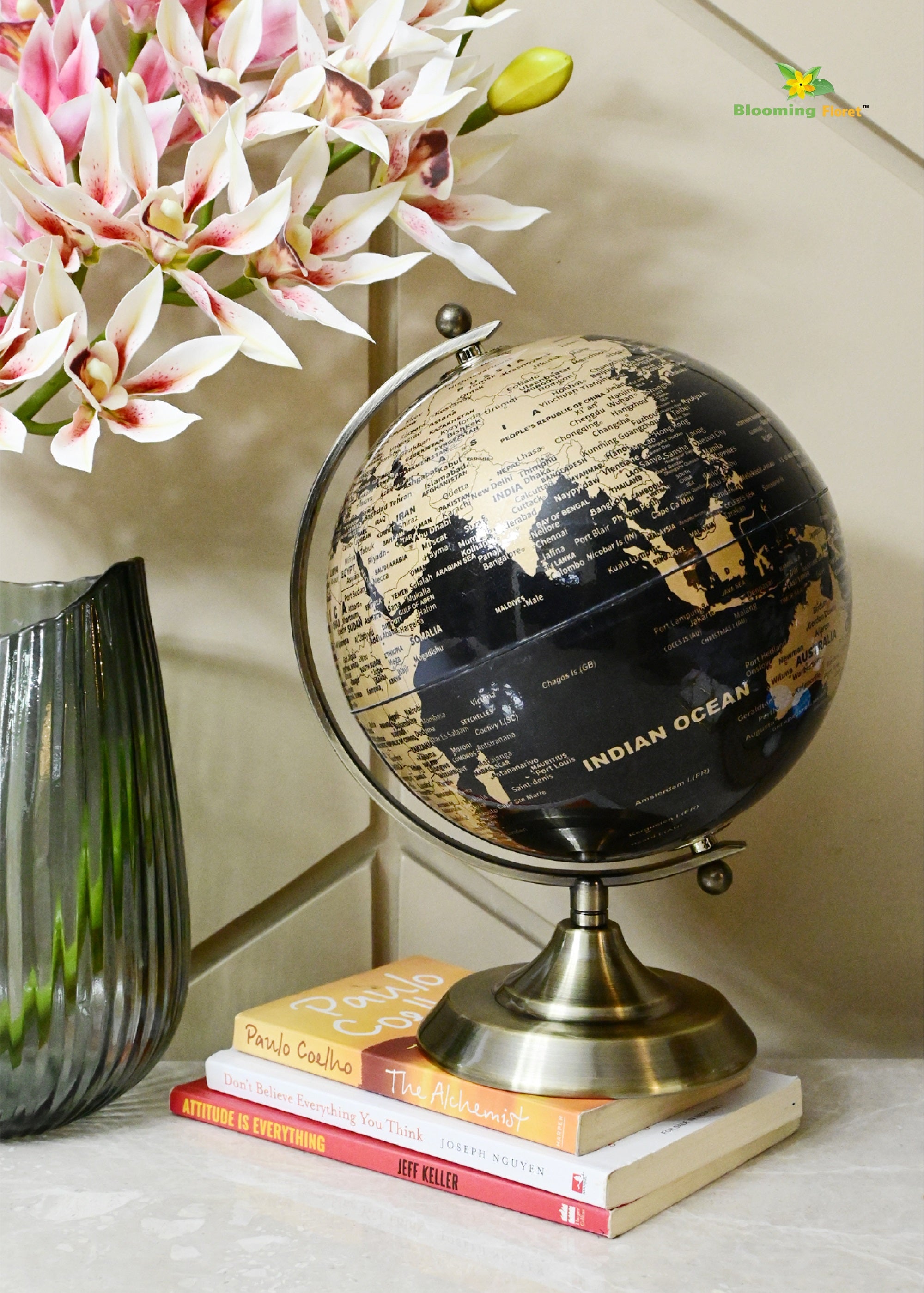 Globe on Metal Stand