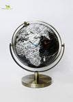 Globe on Metal Stand - Silver