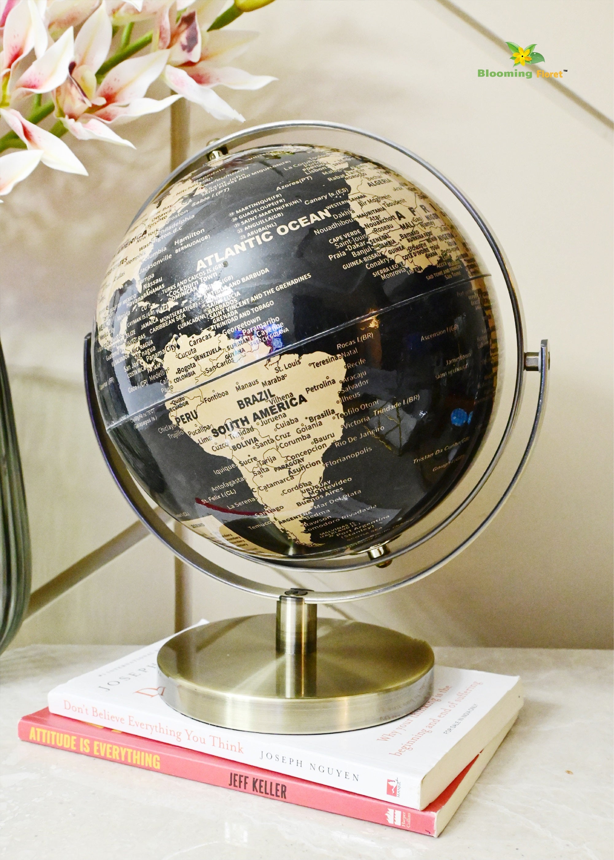 Globe on Metal Stand