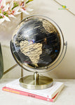 Globe on Metal Stand - Golden