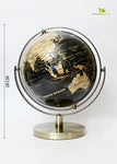 Globe on Metal Stand - Golden