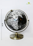 Globe on Metal Stand - Silver