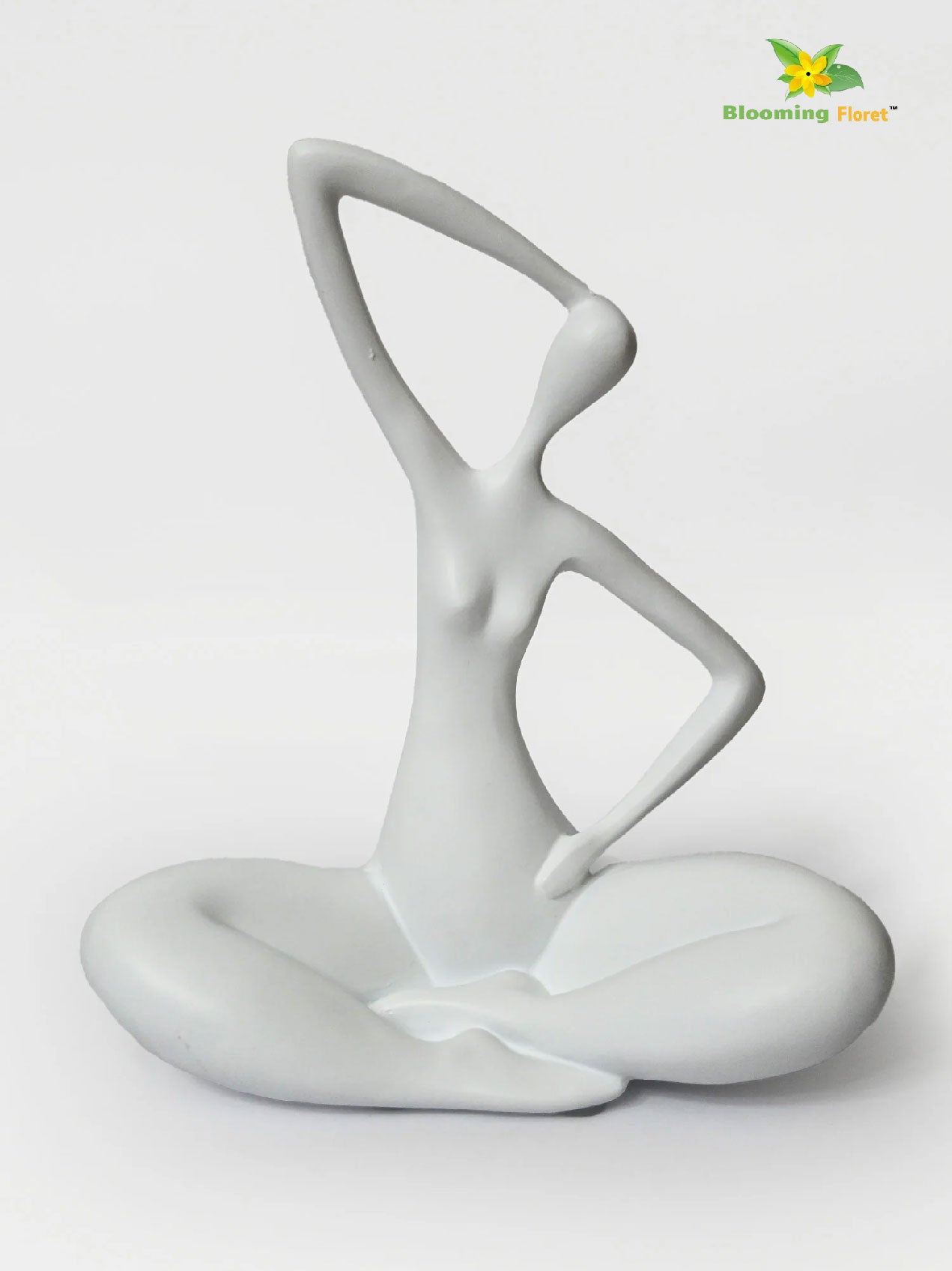 Blissful Yoga Sculpture - White