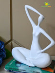 Blissful Yoga Sculpture - White
