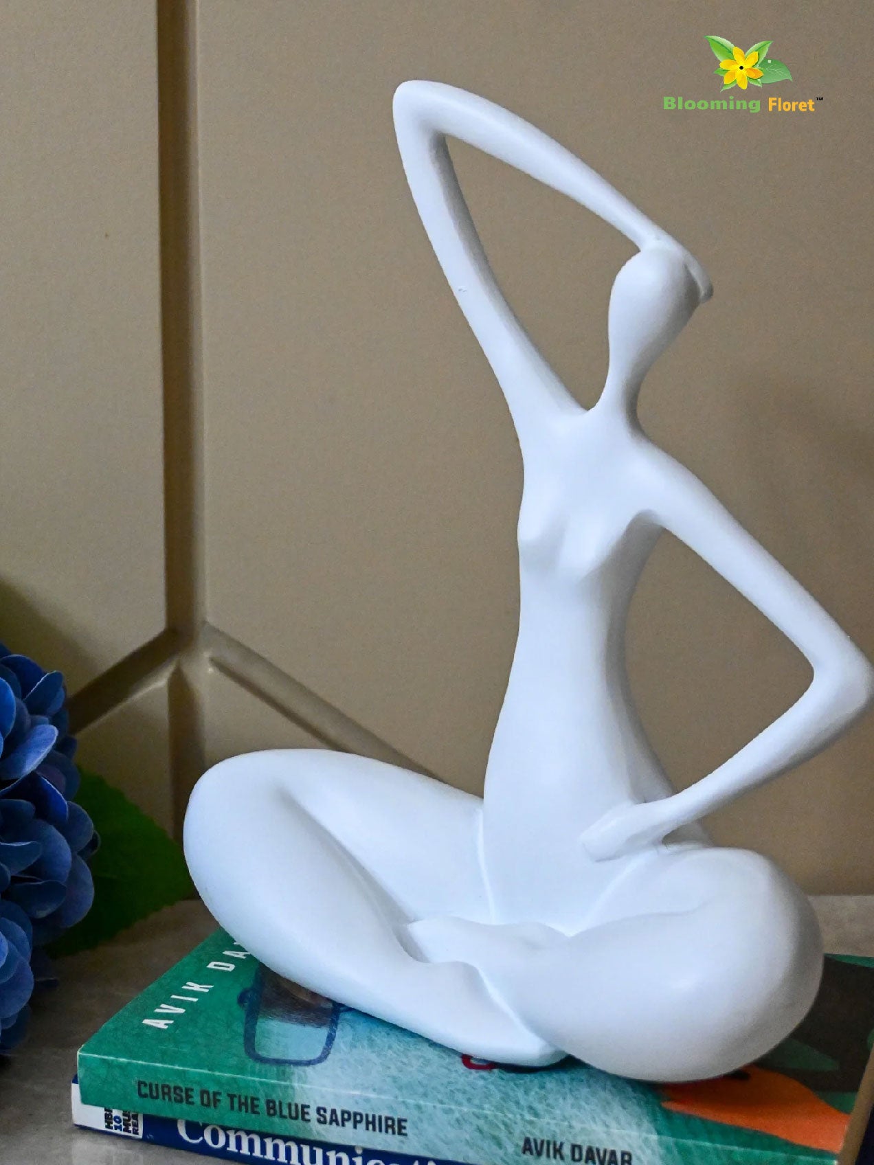 Blissful Yoga Sculpture - White