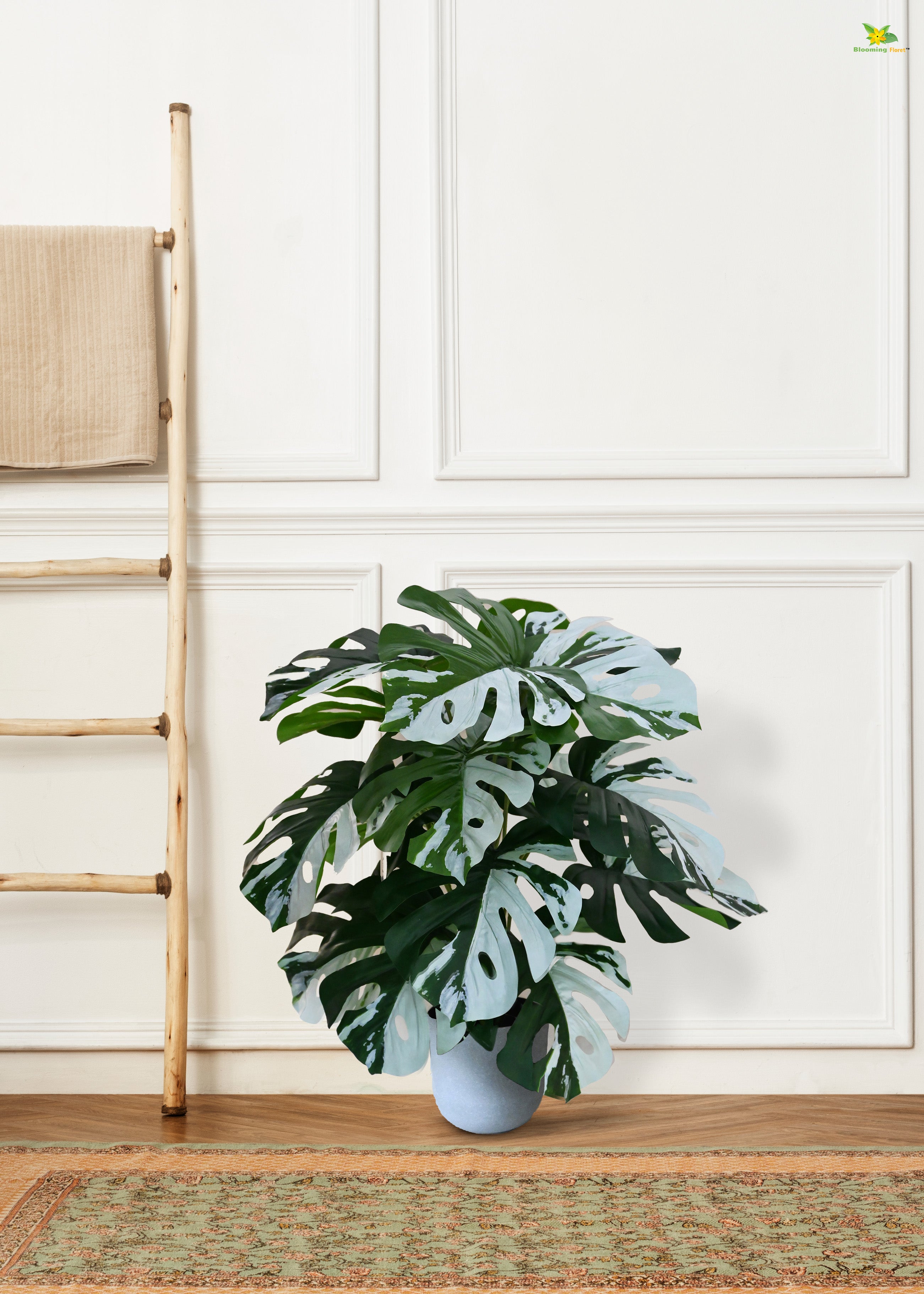 Artificial Monstera Plant for Decor | 18 Leaves with Basic Pot | 78.7 cm