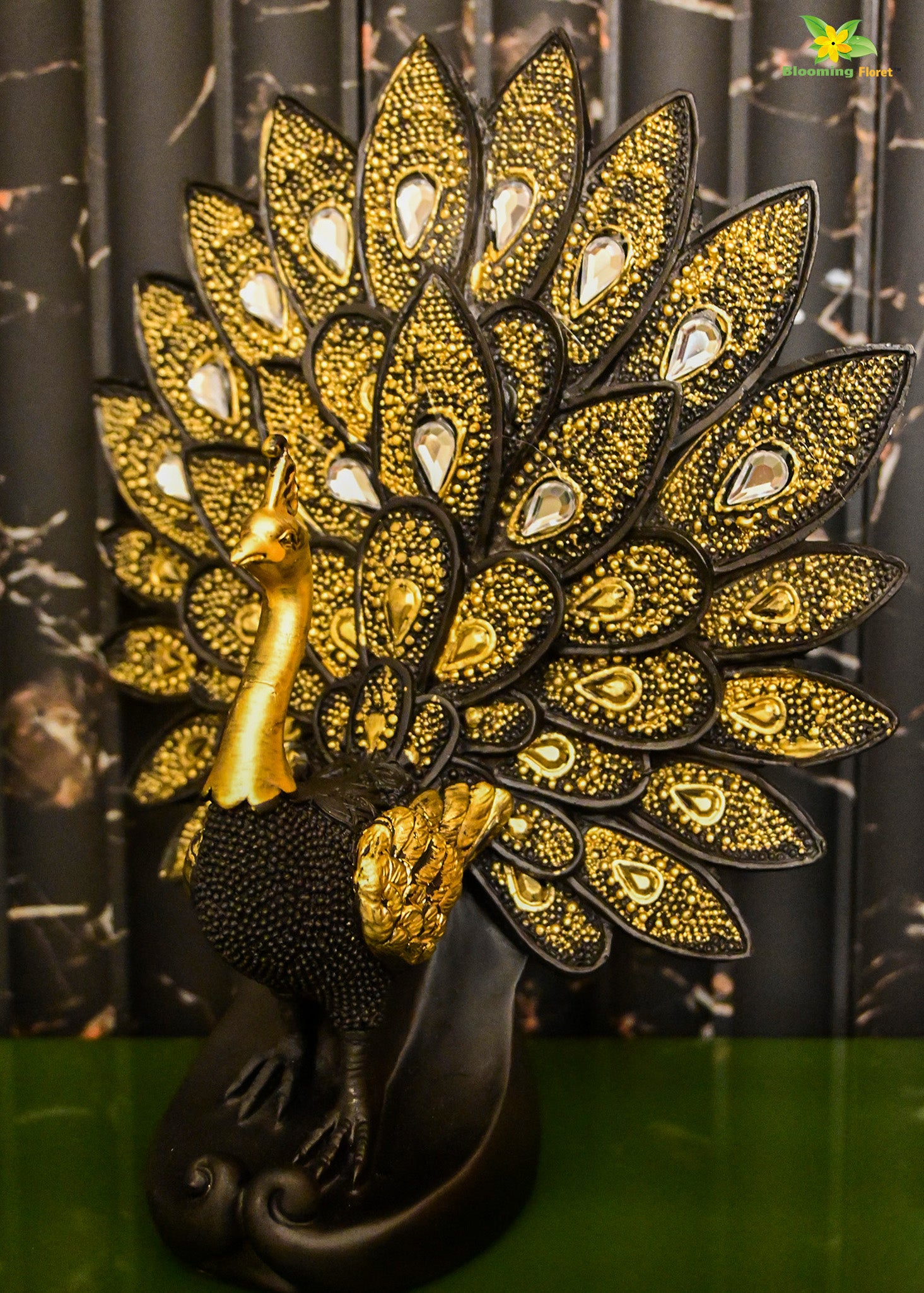 Luxurious Peacock Sculpture