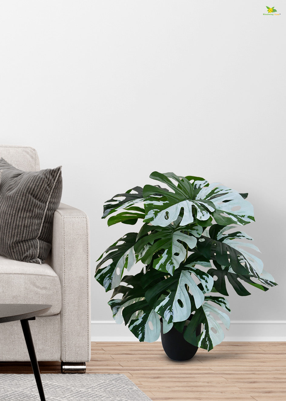 Artificial Monstera Plant for Decor | 18 Leaves with Basic Pot | 78.7 cm