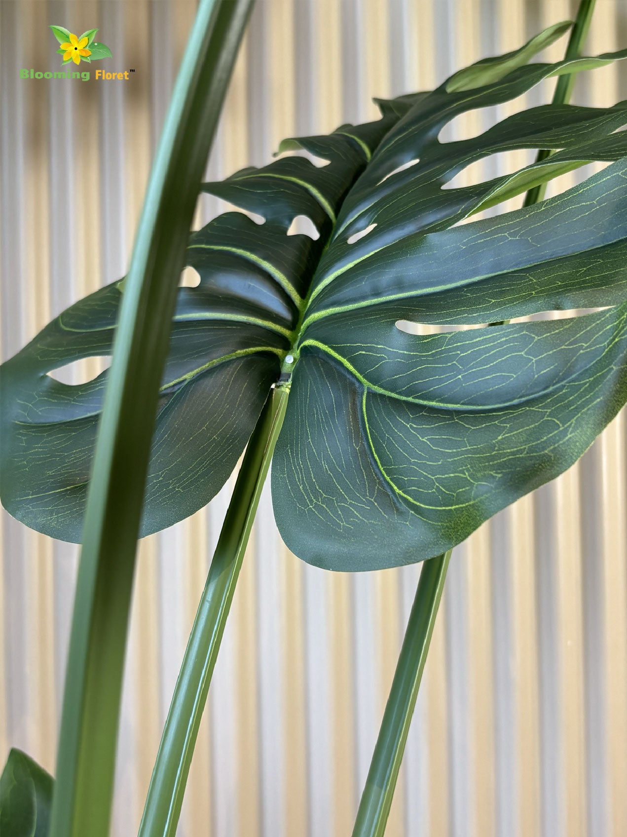 Artificial Monstera Plant | 165 cm | 12 Mix-Green Leaves | With Basic Pot