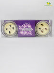 Glass Candle | Lavender | 5 cm | Set of 1, 2 Pcs