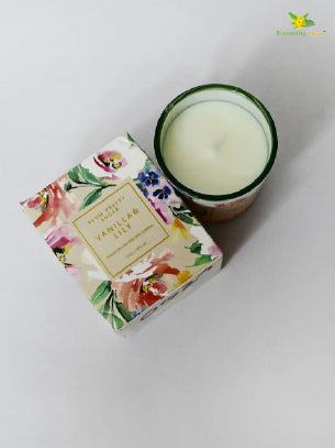 Scented Candle Glass Jar - Set of 2 Pcs, Vanilla Lily