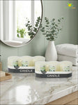 Jasmine Scented Pillar Candles - Sets of 2