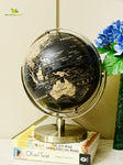 Globe on Metal Stand - Golden+Black