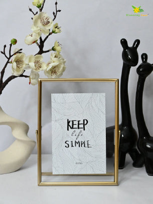 Vertical Glass Metal Frame - Keep Life Simple