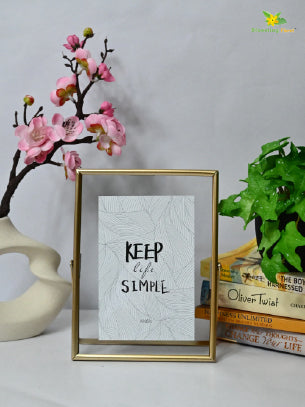 Vertical Glass Metal Frame - Keep Life Simple