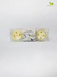 Glass Candle - Set of 2 Pcs, Vanilla