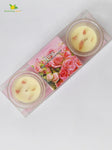 Glass Candle - Set of 2 Pcs, Rose