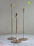 Classic All-Gold Candle Holder- Set of 3