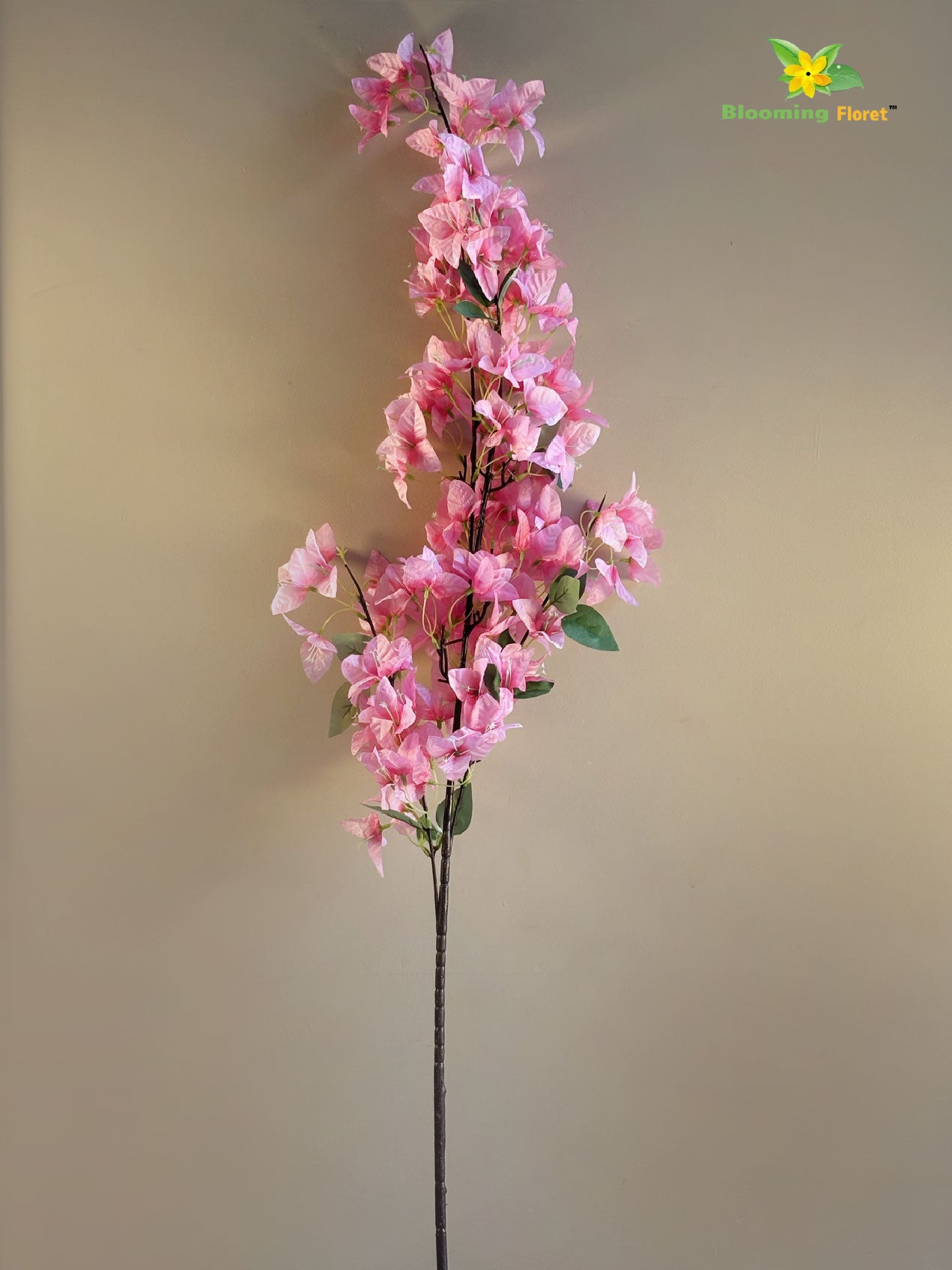 Artificial Bougainvillea Stick – 135 cm, Light Pink