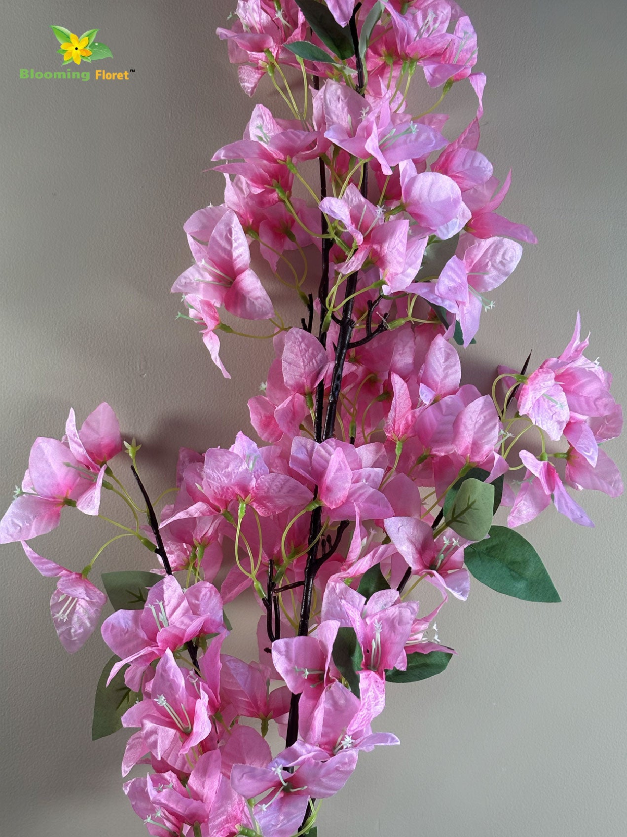 Artificial Bougainvillea Stick | Light Pink | 135 cm