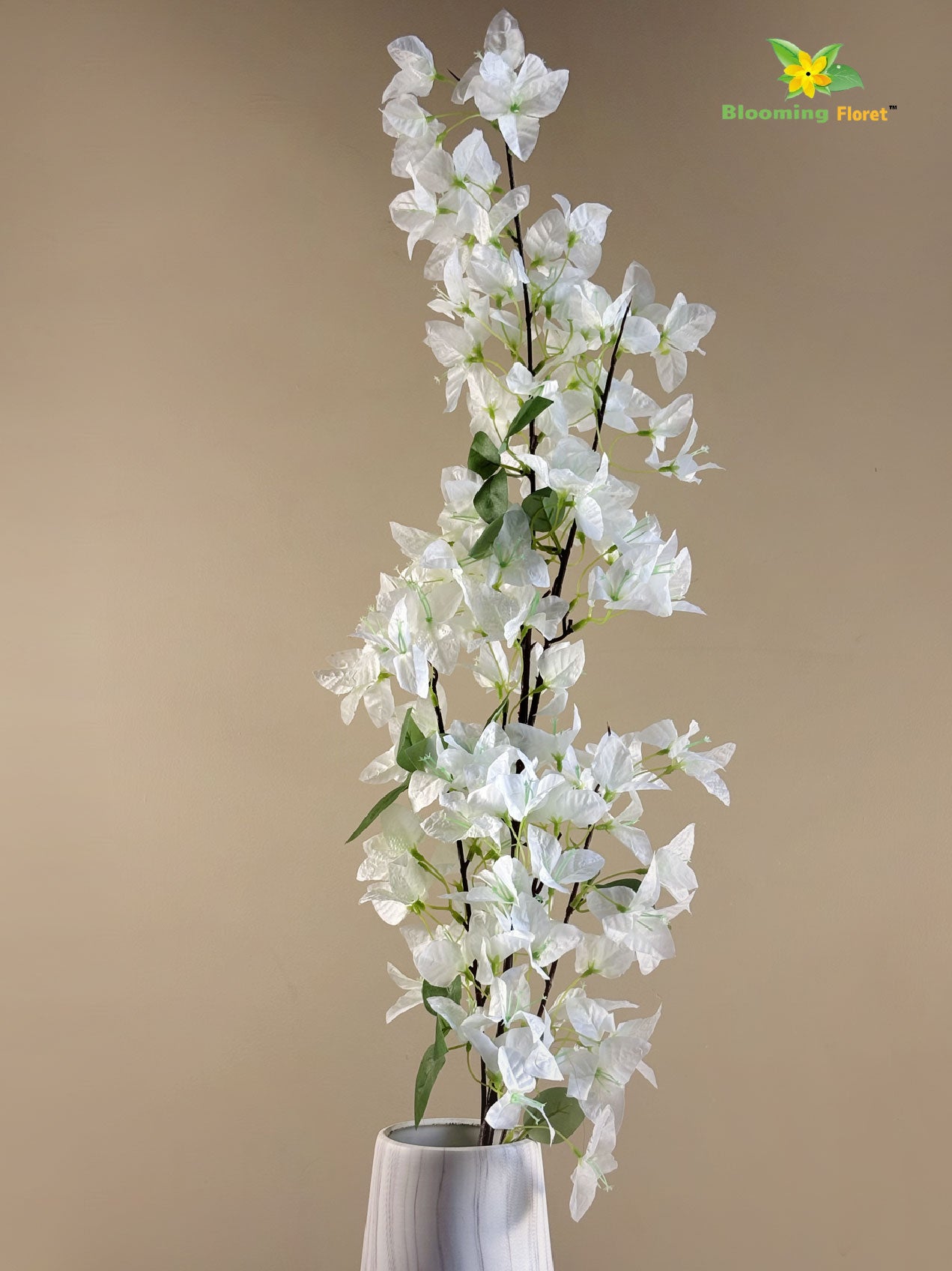 Artificial Bougainvillea Stick – 135 cm, White