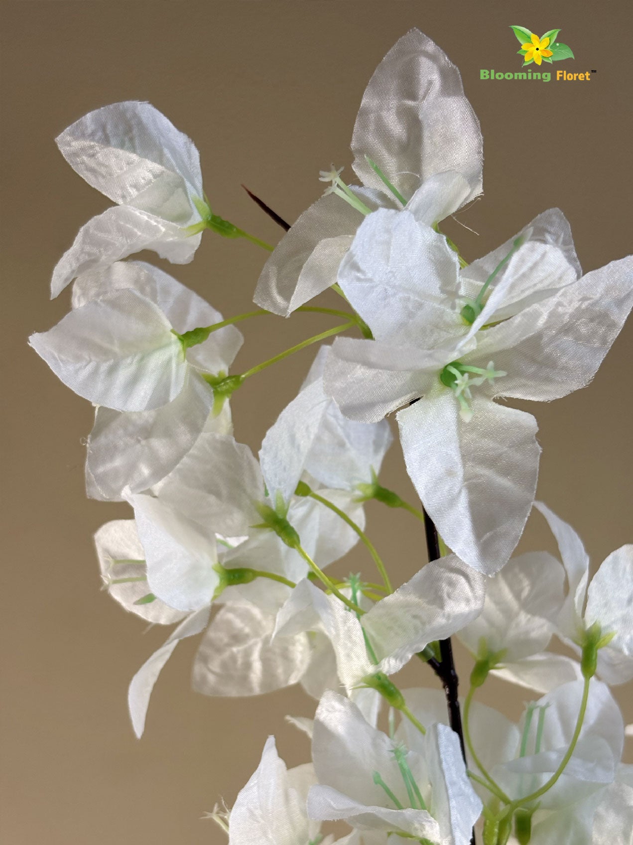 Artificial Bougainvillea Stick – 135 cm, White