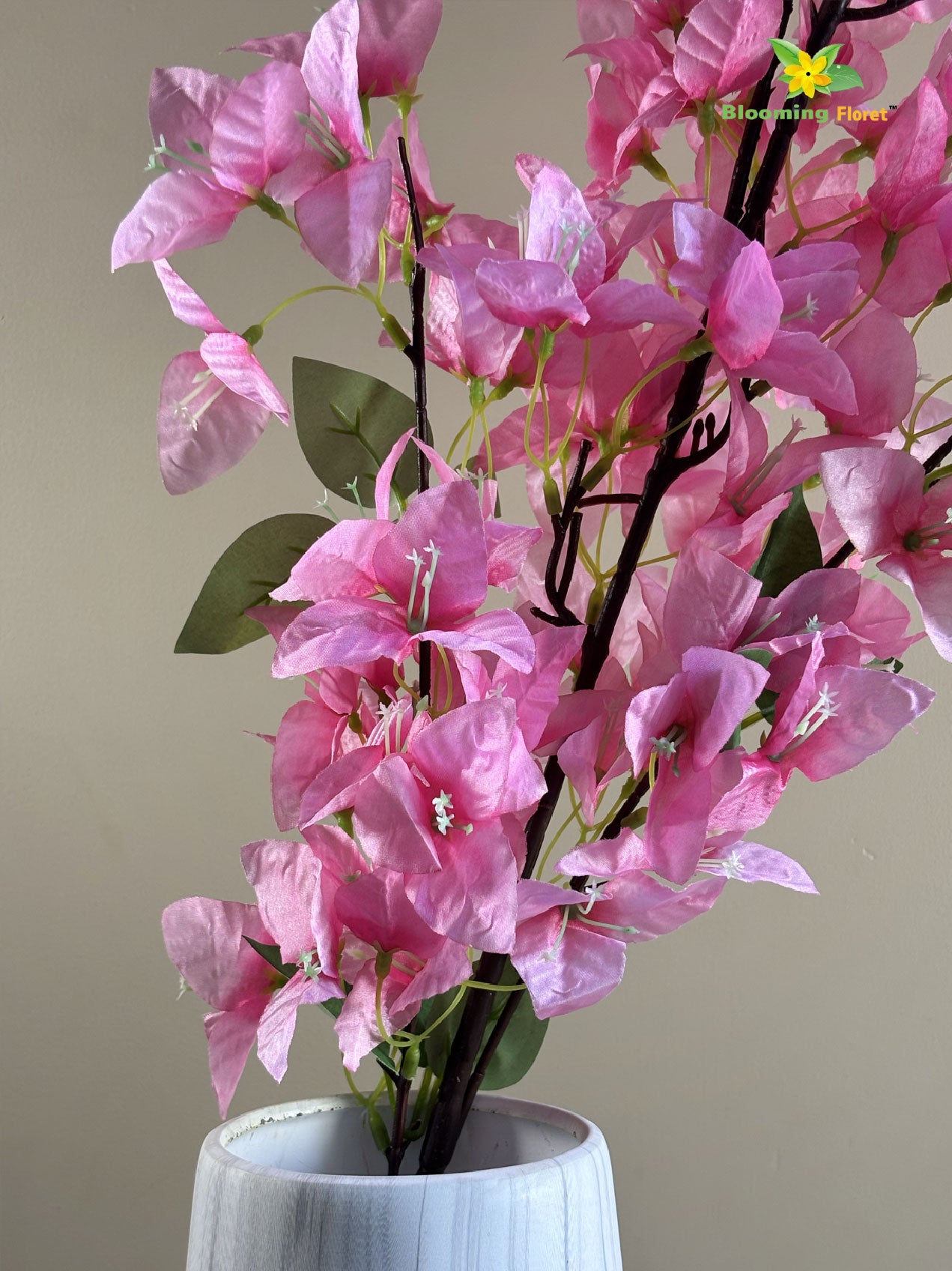 Artificial Bougainvillea Stick | Light Pink | 135 cm