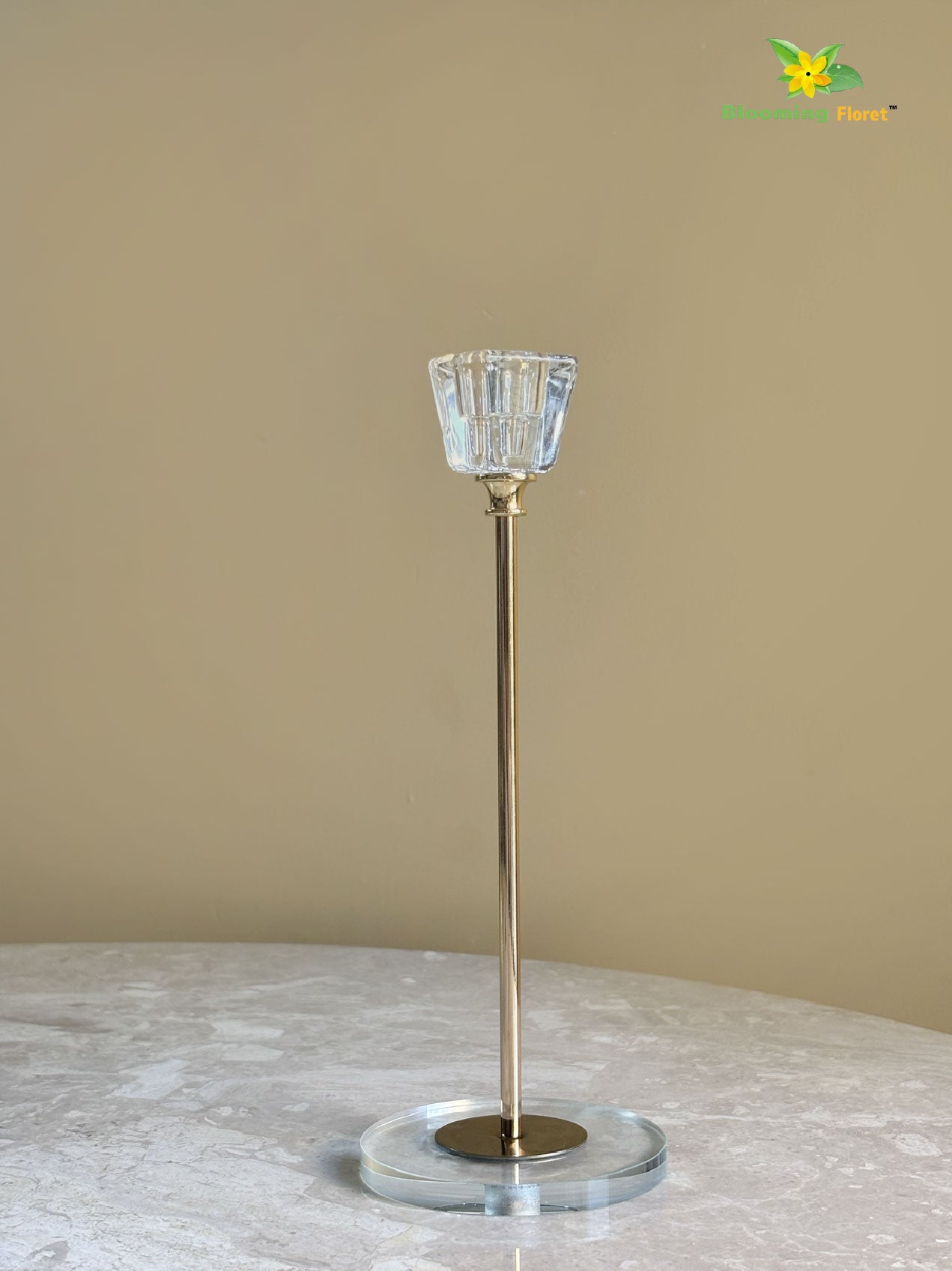 Candle Holder with Square Top Platform-Trio Set