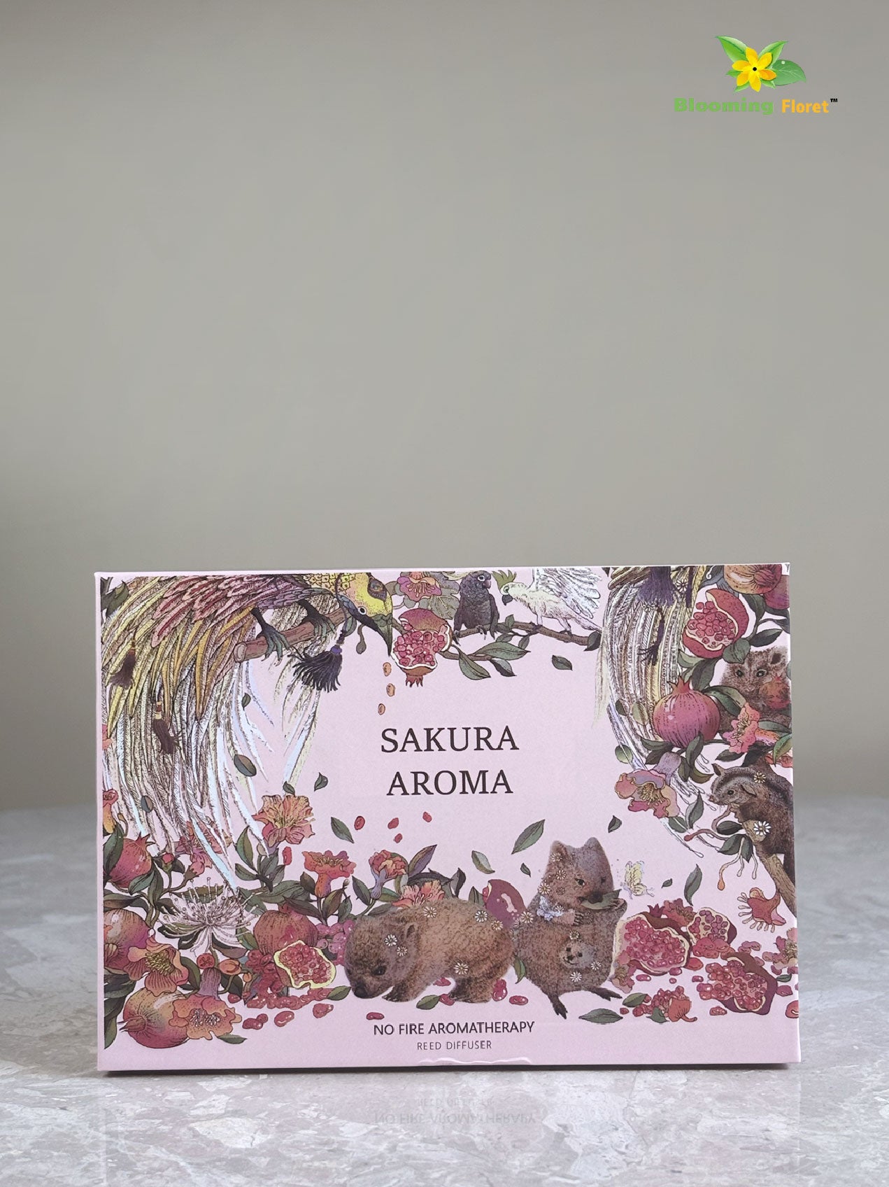 Aromatic Candle & Diffuser Set – Cedar Sandalwood | Ocean Sea Wave | Sakura Aroma