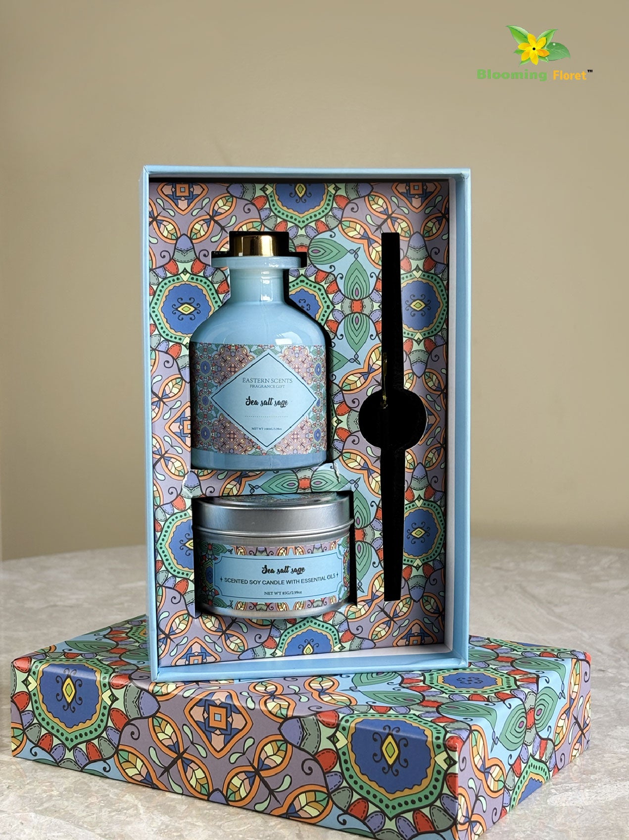 Premium Diffuser & Candle Set | 20 cm | Sea Salt Sage