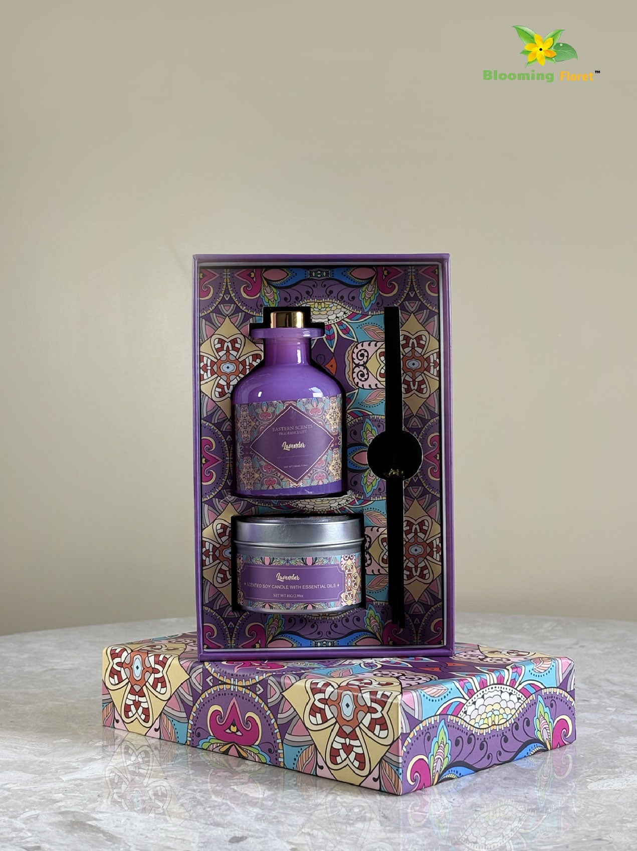 Premium Diffuser & Scented Candle Gift Set – 3 Fragrance Variants