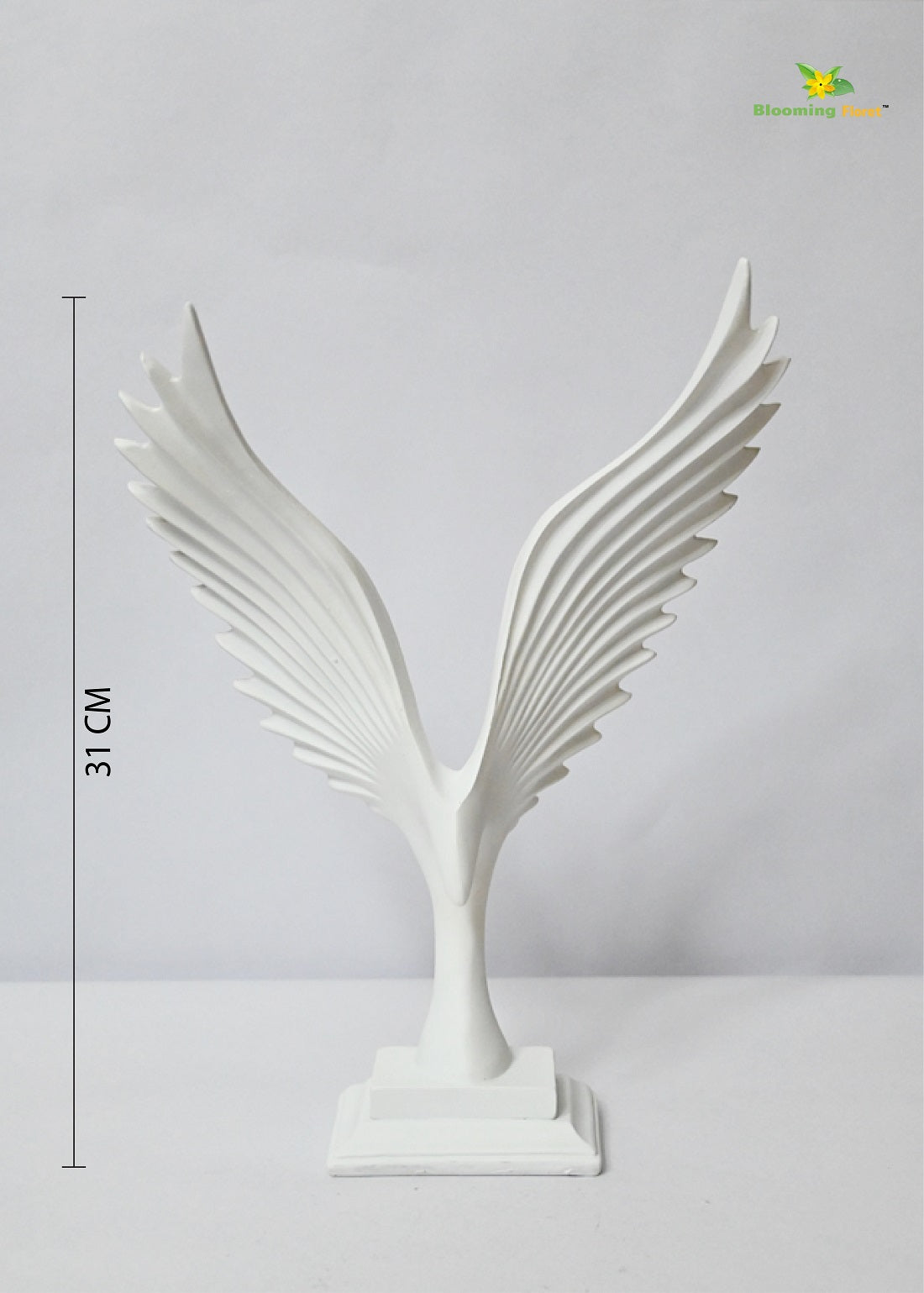 Ascendancy Roc Winged Sculpture - White