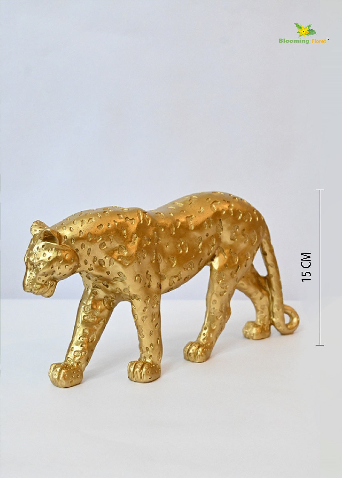 Majestic Aura Gold Leopard Figurine