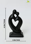 Couple Love Heart Figurine
