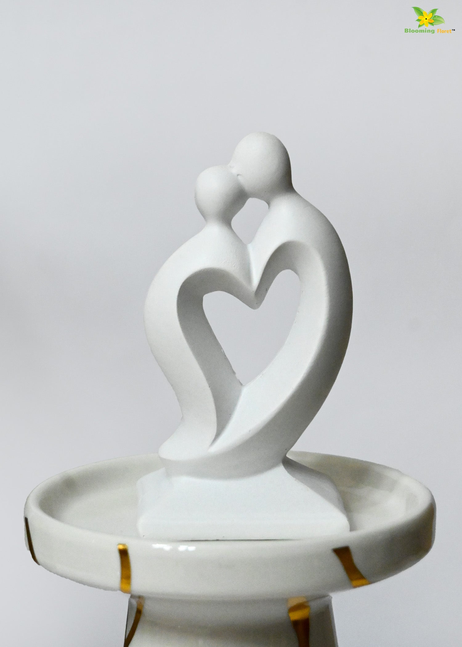 Couple Love Heart Figurine