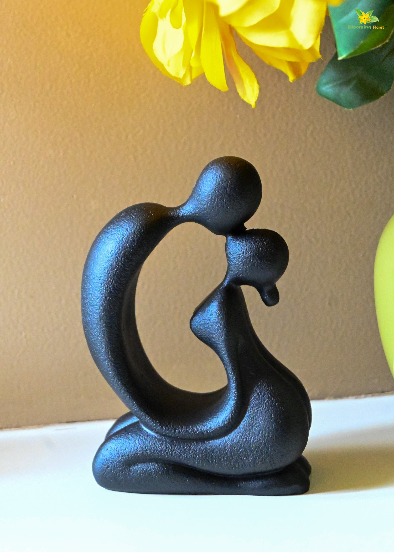 Romantic Abstract Kiss Figurine