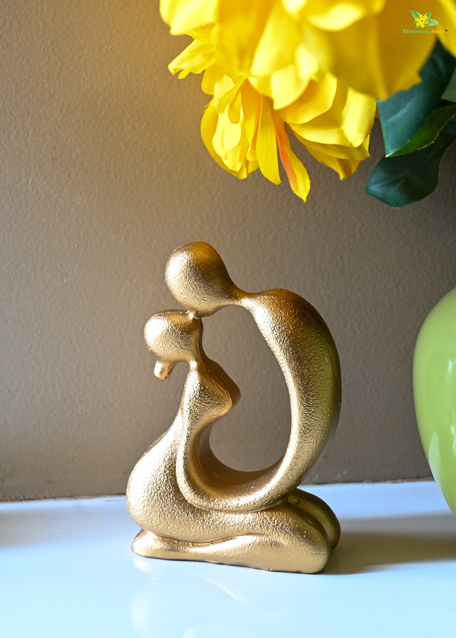 Romantic Abstract Kiss Figurine