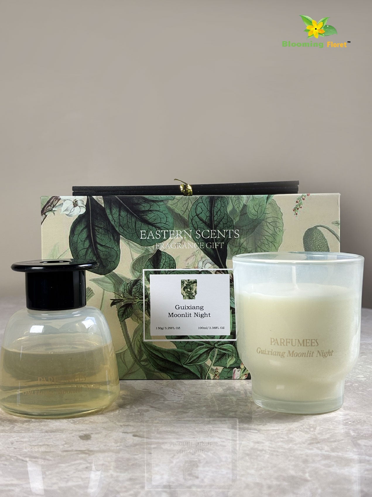 Large Diffuser & Candle Set | 19 cm | Guixiang Moonlit Night