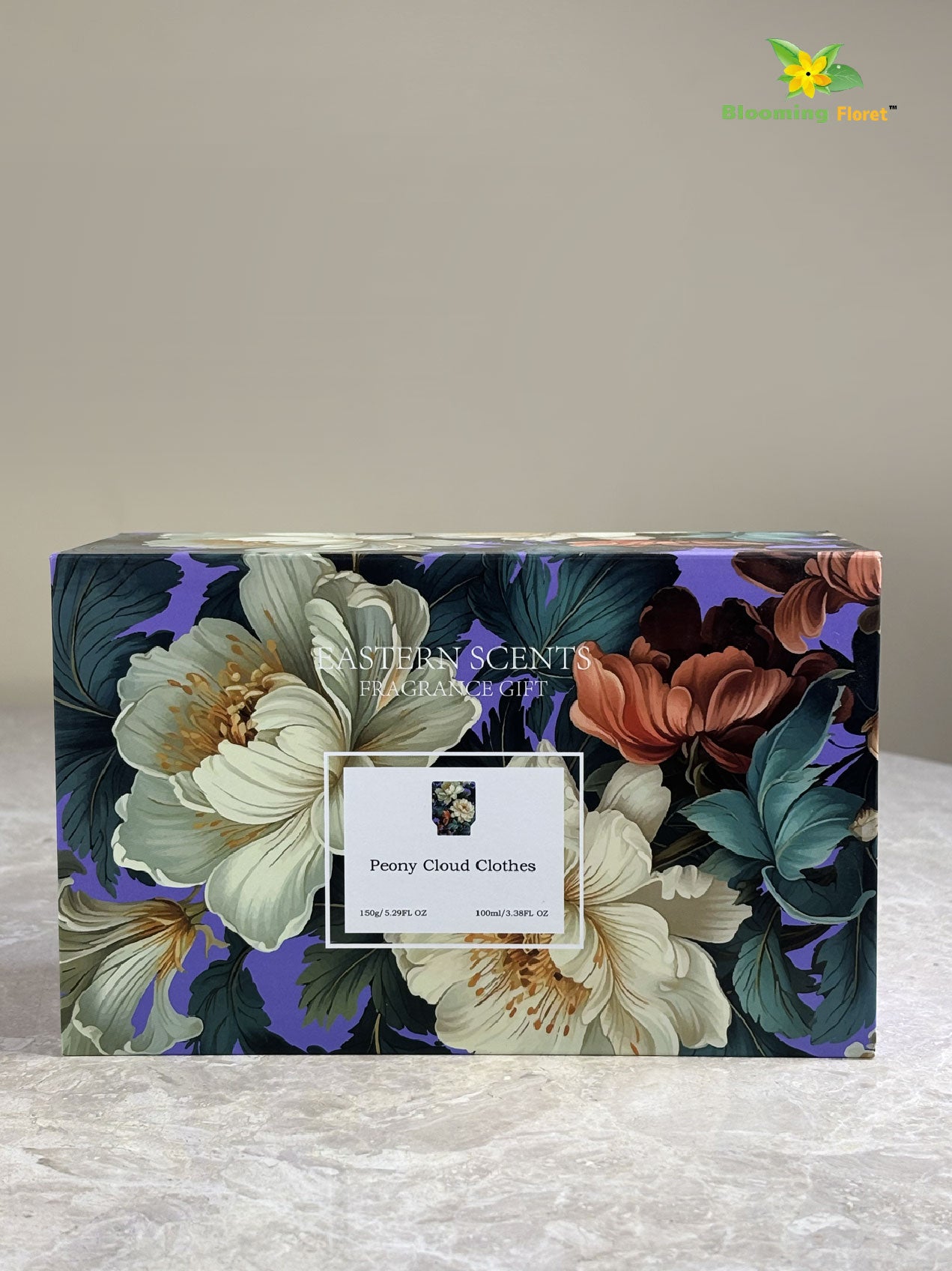 Large Diffuser & Candle Set | 19 cm | Peony Cloud Clothes