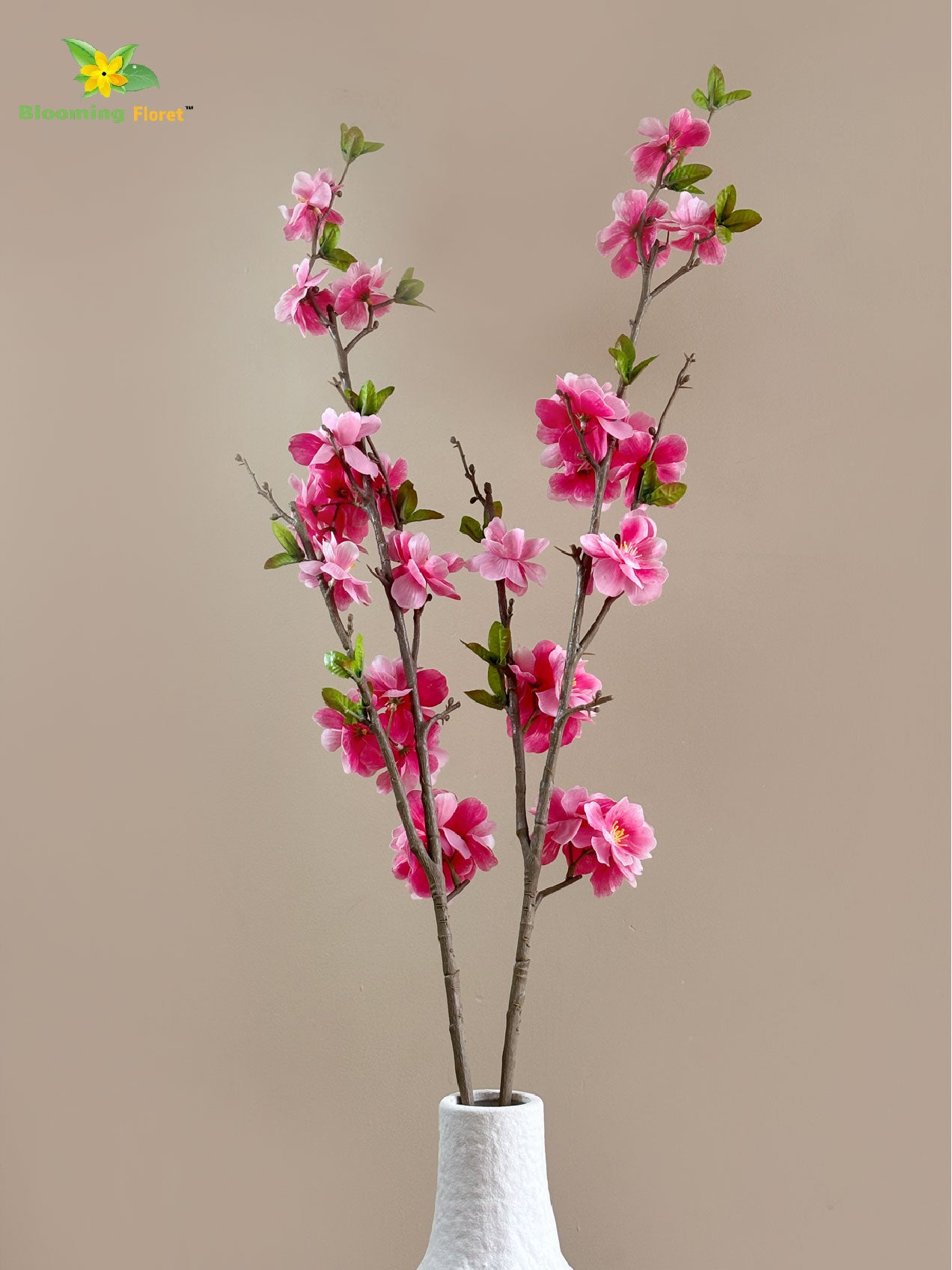 Cherry Blossom Flower Stick | Dark Pink | 94 cm
