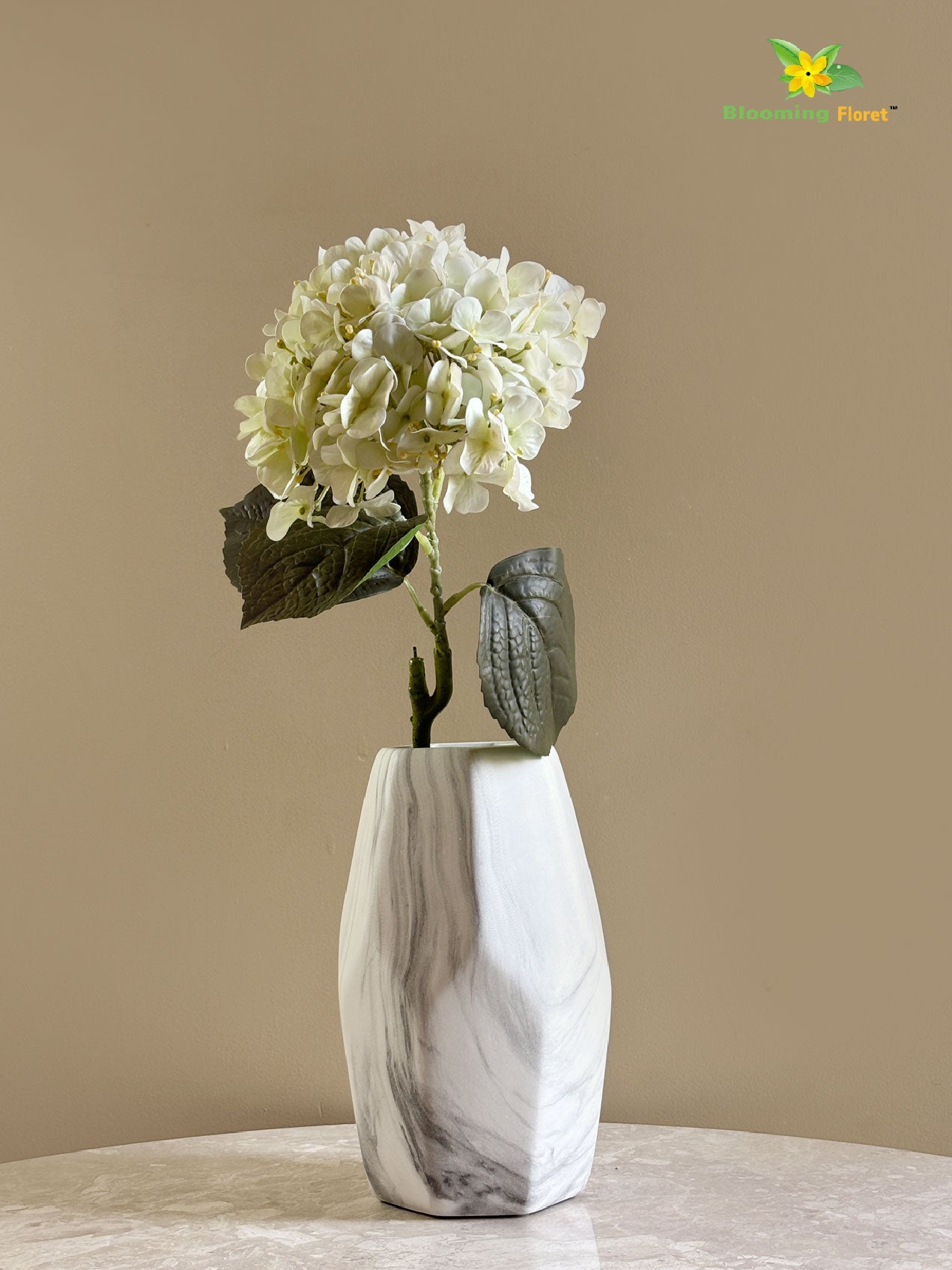 Hydrangea Flower Stick - White